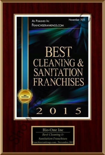 Bio-One of Flagstaff decontamination and biohazard cleaning team award